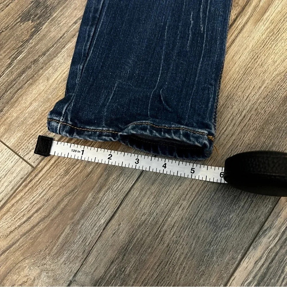 KDNK 11 4 14 11 TRASHED Destroyed Contrast Ribbed Moto Jeans Size 34 - Picture 9 of 11